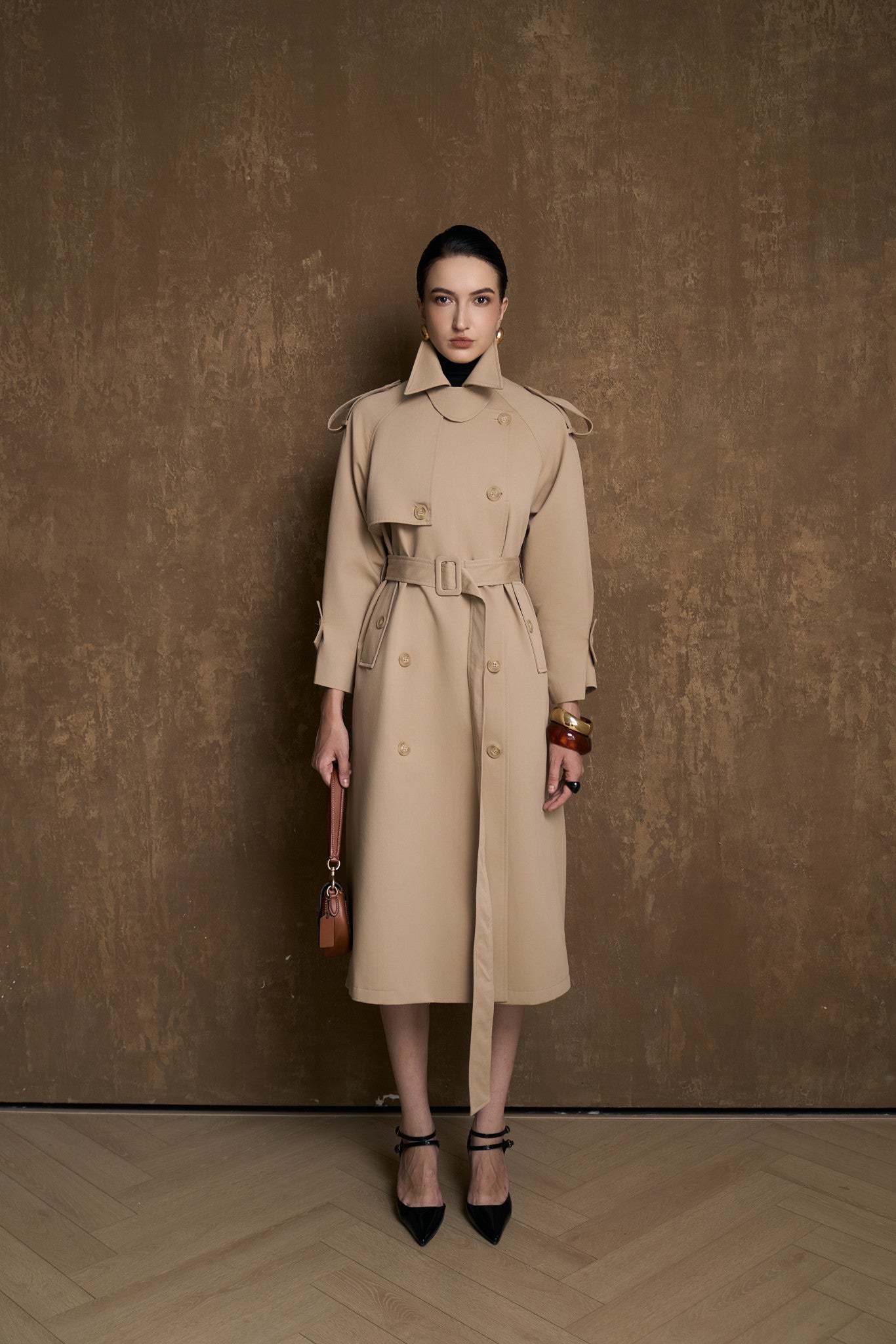ALBA SIGNATURE TRENCH COAT - KAKI