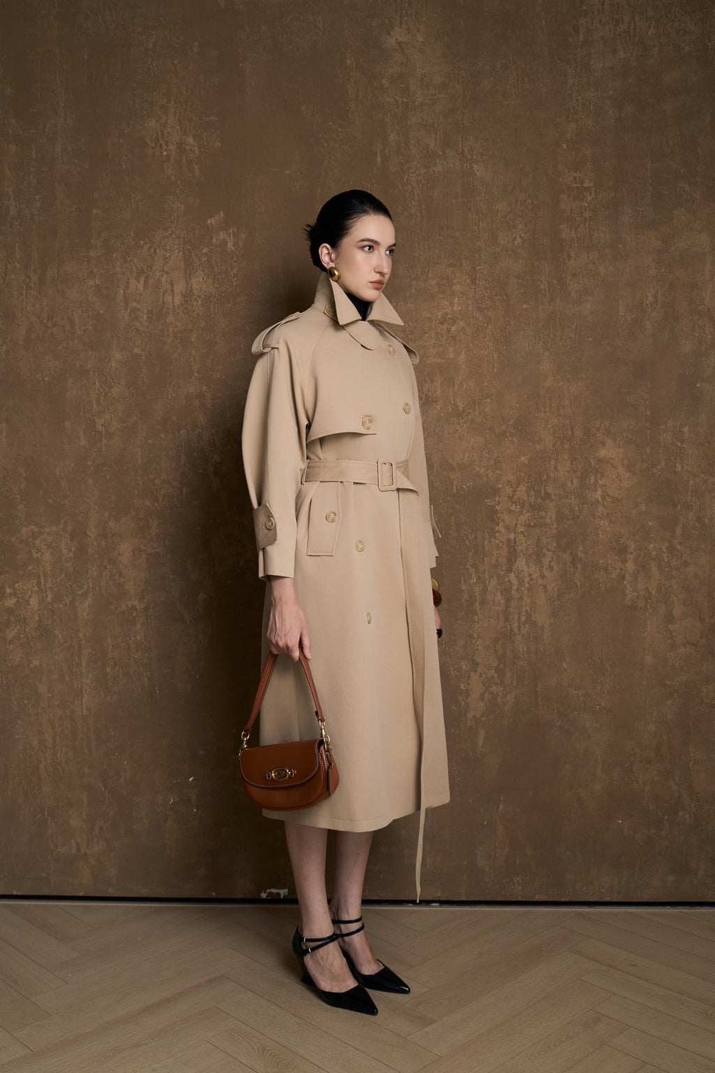 ALBA SIGNATURE TRENCH COAT - KAKI