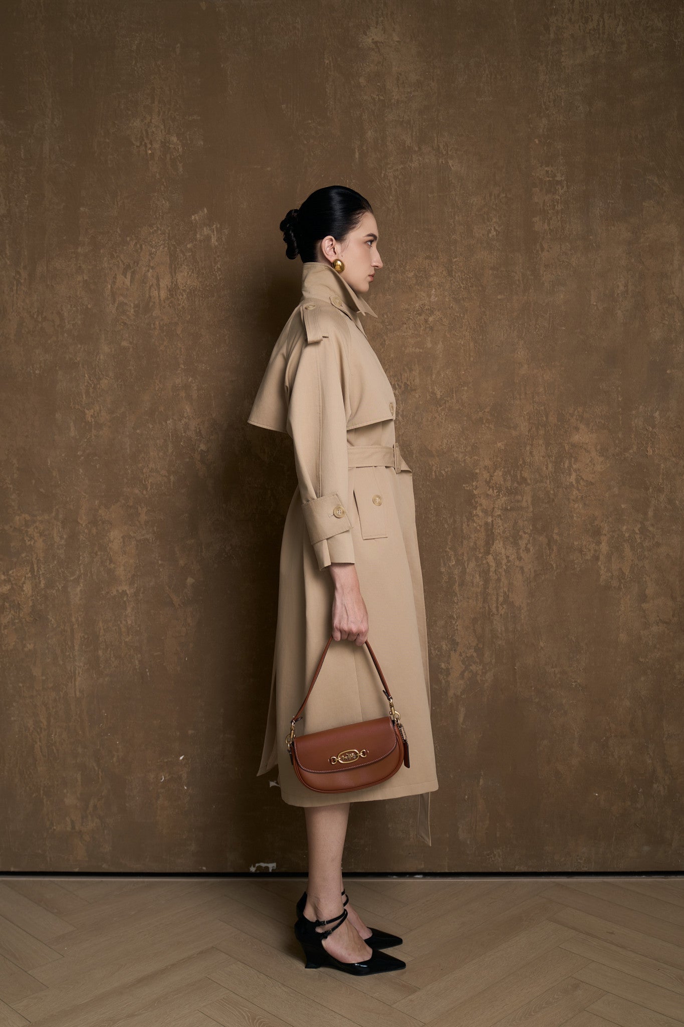 ALBA SIGNATURE TRENCH COAT - KAKI