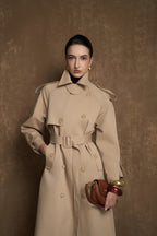 ALBA SIGNATURE TRENCH COAT - BORDEAUX