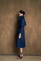 LUCE LONGLINE TRENCH COAT- CACAO