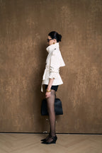 SIENA SHORT TRENCH COAT-KAKI
