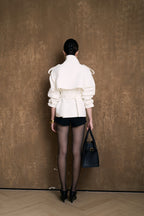 SIENA SHORT TRENCH COAT-KAKI