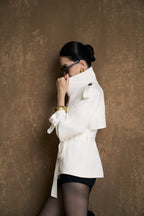 SIENA SHORT TRENCH COAT-KAKI