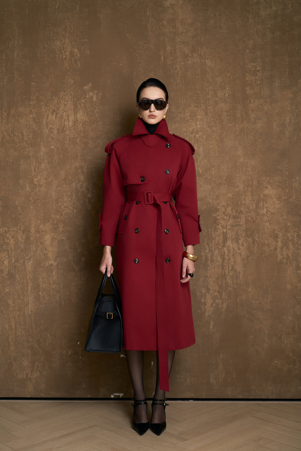 ALBA SIGNATURE TRENCH COAT - KAKI