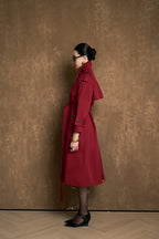 ALBA SIGNATURE TRENCH COAT - BORDEAUX