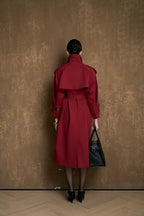 ALBA SIGNATURE TRENCH COAT - BORDEAUX