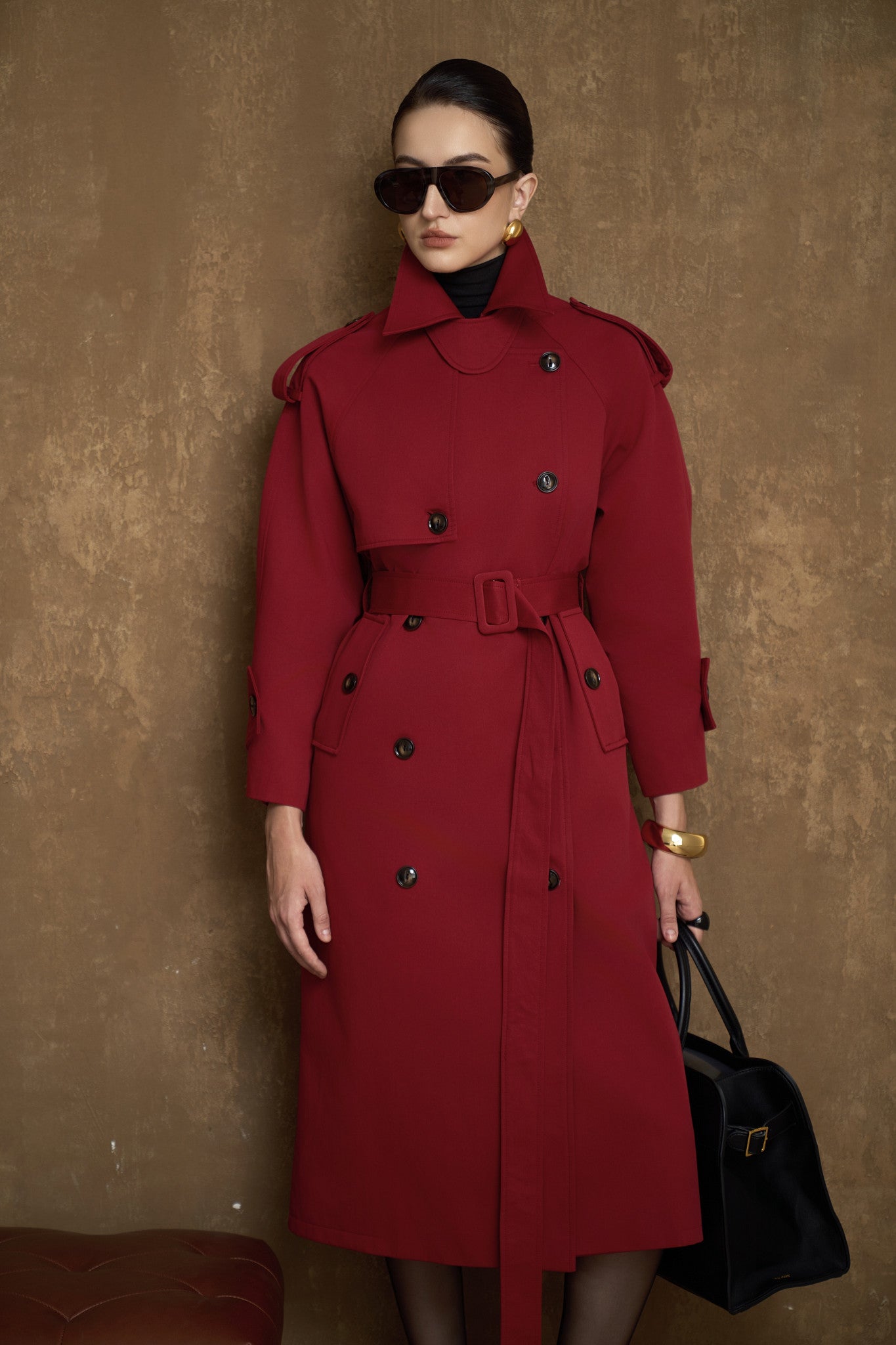 ALBA SIGNATURE TRENCH COAT - KAKI